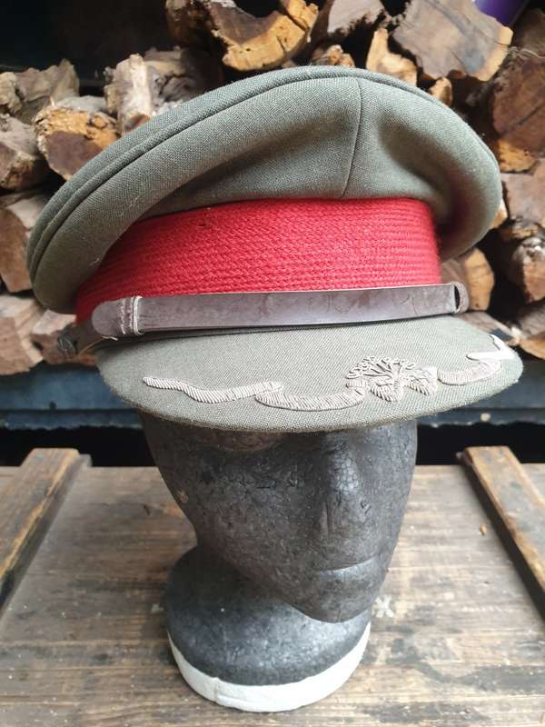 rare SWATF senior officers peak cap - SWA/Angola bushwar era - size 58cm - peak not cracked