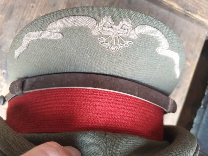rare SWATF senior officers peak cap - SWA/Angola bushwar era - size 58cm - peak not cracked