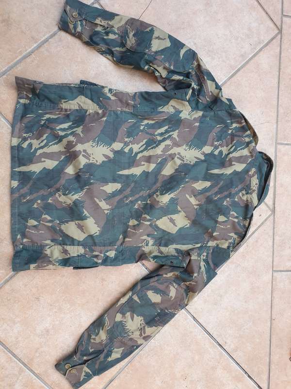 Original ex-homelands Bantustan Transkei TDF lizard camo bush-jacket (Rhod style) Med size as new