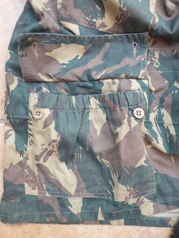 Original ex-homelands Bantustan Transkei TDF lizard camo bush-jacket (Rhod style) Med size as new