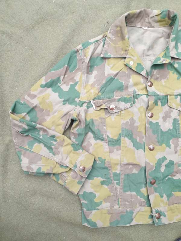 original SADF era (early 70s) Hunter Group type 1 camo `jeans cut` jacket size small used condition