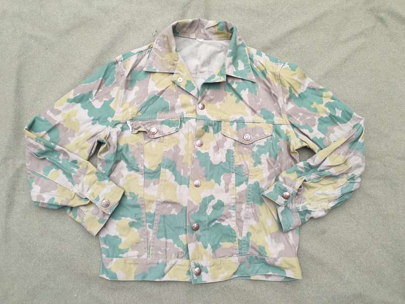 original SADF era (early 70s) Hunter Group type 1 camo `jeans cut` jacket size small used condition