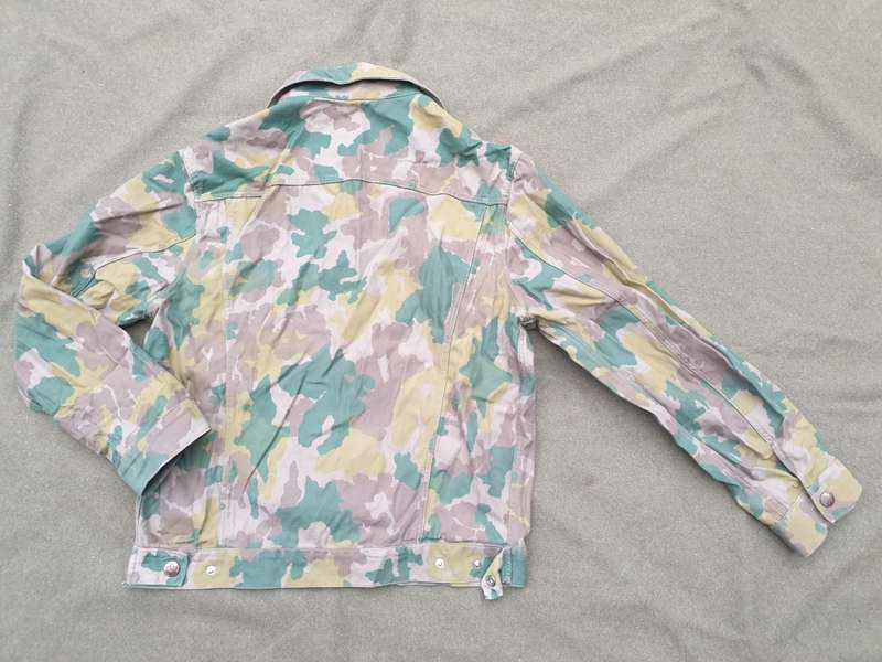 original SADF era (early 70s) Hunter Group type 1 camo `jeans cut` jacket size small used condition