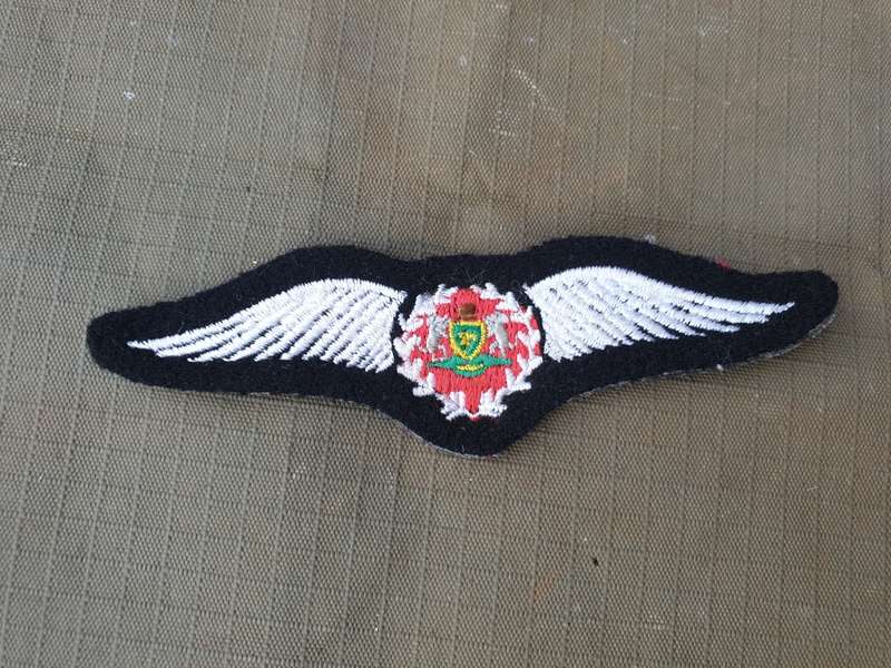 original ex homelands pre-1994 era bantustan TBVC Venda Air Wing pilots' cloth wing brevet badge as