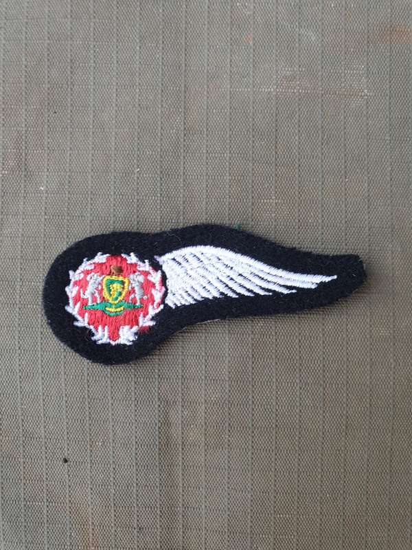 original ex homelands pre-1994 era bantustan TBVC Venda Air Wing half-wing cloth wing brevet badge