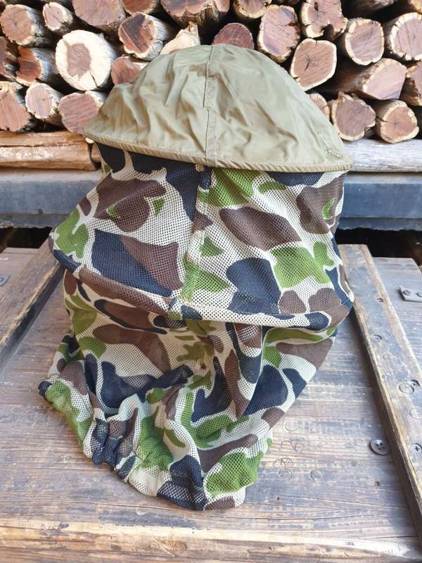 SA SF Recce type issued/used Cabbage Patch camo mozzie/insect head-net in excellent used condition