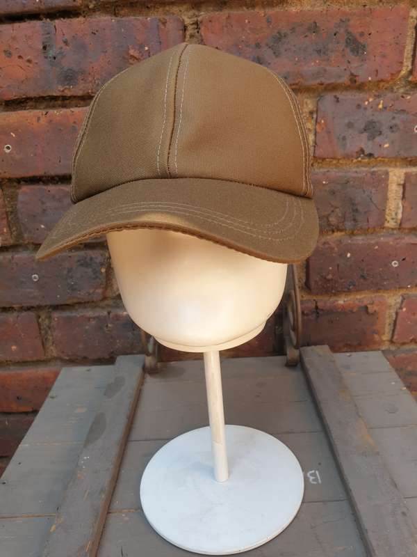 modern REPRO ball-cap sewn with ex SADF era nutria original cloth one-size fits most (adjustable)