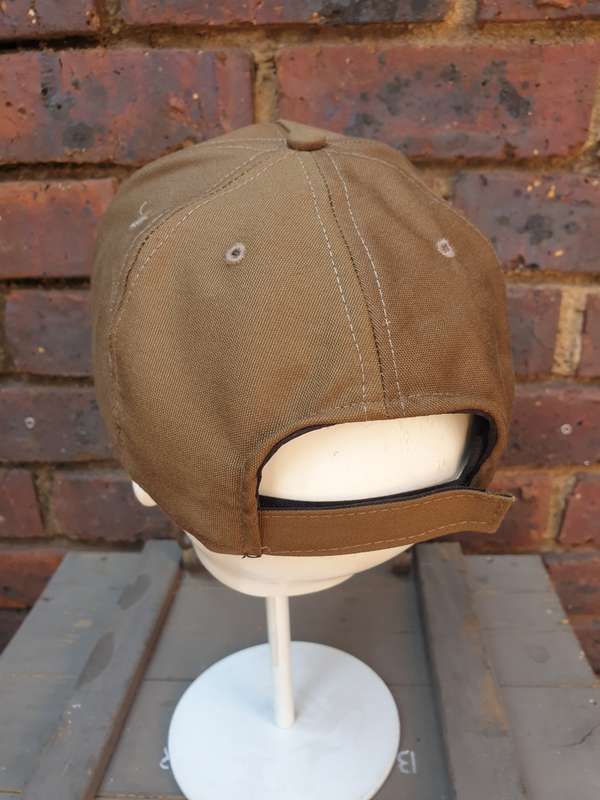modern REPRO ball-cap sewn with ex SADF era nutria original cloth one-size fits most (adjustable)