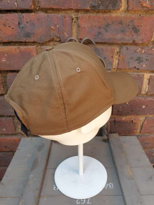 modern REPRO ball-cap sewn with ex SADF era nutria original cloth one-size fits most (adjustable)