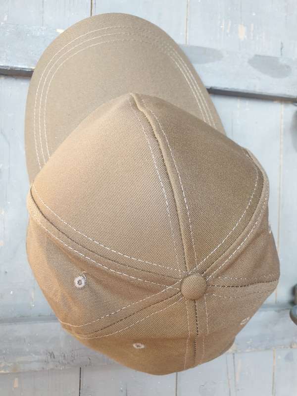 modern REPRO ball-cap sewn with ex SADF era nutria original cloth one-size fits most (adjustable)