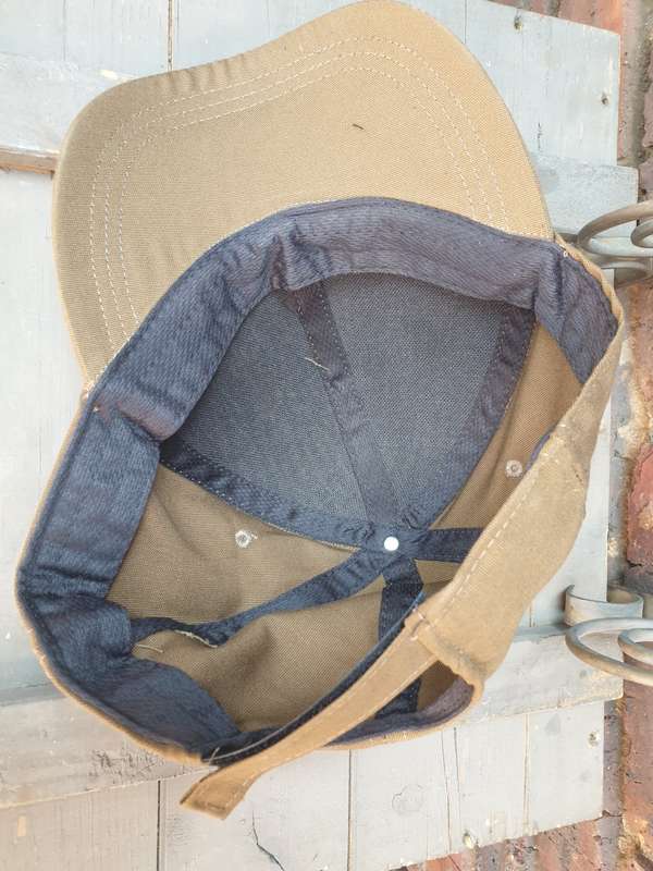 modern REPRO ball-cap sewn with ex SADF era nutria original cloth one-size fits most (adjustable)