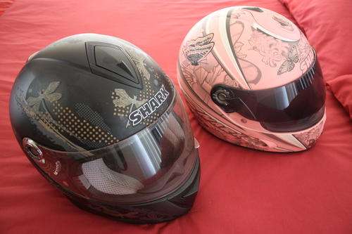 Shark mens and ladies helmets for sale
