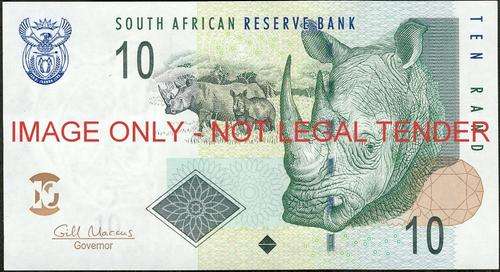 RSA R10 BANK NOTE GILL MARCUS FIRST ISSUE!UNCIRCULATED!!!PERFECT CONDITION!!!