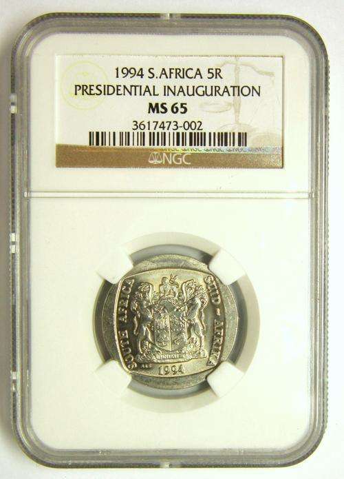 **MS65** RSA 1994 INAUGURATION NGC GRADED COINS!!3rd HIGHEST GRADE!!VERY RARE!!