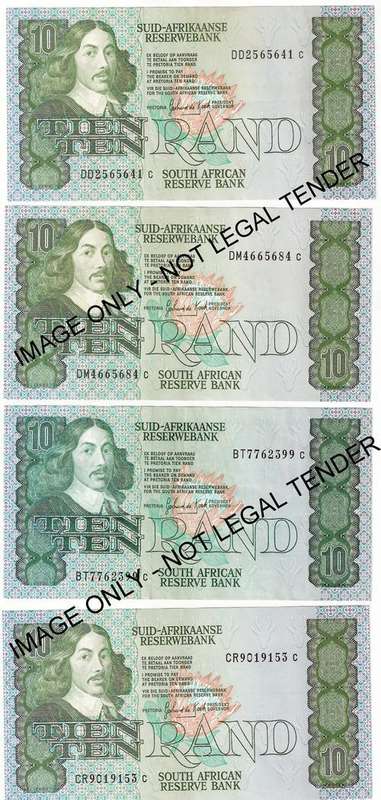 **RSA GPC DE KOCK THIRD ISSUE 1985 R10 BANK NOTES!!CONDITION AS PER SCAN!!!VERY RARE**