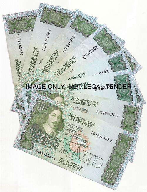 **RSA GPC DE KOCK THIRD ISSUE 1985 R10 BANK NOTES!!CONDITION AS PER SCAN!!!VERY RARE**