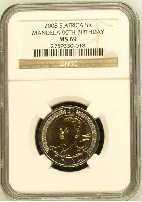 **MANDELA DAY SPECIAL**2008 MANDELA MS69 NGC GRADED**ONLY 11 IN THE WORLD- ONLY 1 ON BOB AVAILABLE**