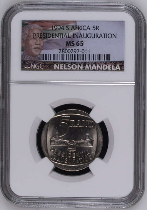 **1994 PRESIDENTIAL INAUGURATION MS65 NGC GRADED**BUILDINGS IN FRONT**HIGH GRADE**SLIGHTLY ROTATED**