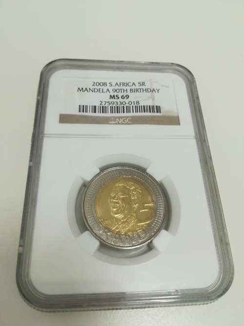 **MANDELA DAY SPECIAL**2008 MANDELA MS69 NGC GRADED**ONLY 11 IN THE WORLD- ONLY 1 ON BOB AVAILABLE**
