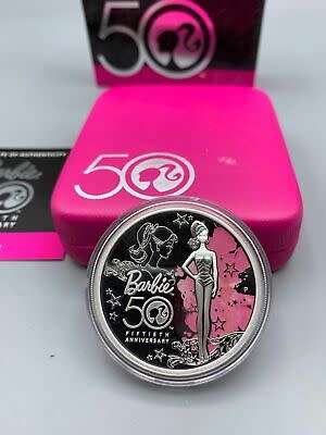 **2009 PERTH MINT 50th ANNIVERSARY OF BARIBE SILVER CROWN COMMEMORATIVE**IN DISPLAY CASE WITH COA**