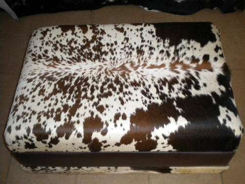 Tri-Colour Nguni Ottoman