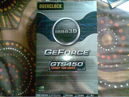 Nvidia GeForce GTS 450 Overclocked DDR5 128BIT 1GB Graphics Card