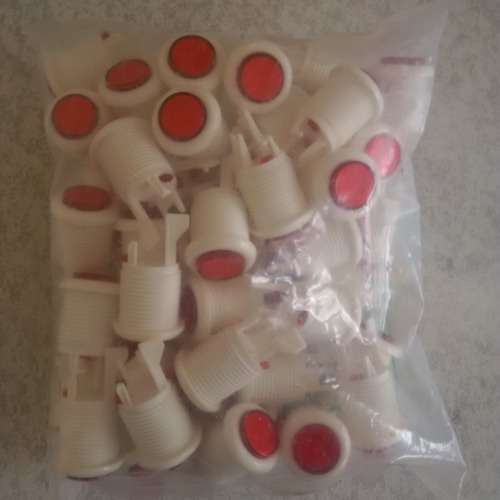 Yenox Arcade Game Buttons Blank- Red