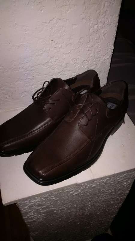BRONX Genuine Leather Shoes Brown Size 10 Lace-up