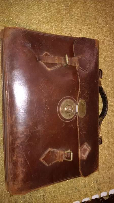 Brown Leather Satchel Perfect Decor Piece