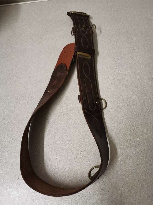 LEATHER ARMY BELT