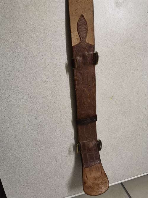 LEATHER ARMY BELT