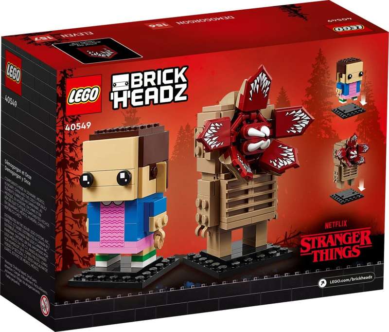 lego BrickHeadz Demogorgon & Eleven (40549) Retired Set