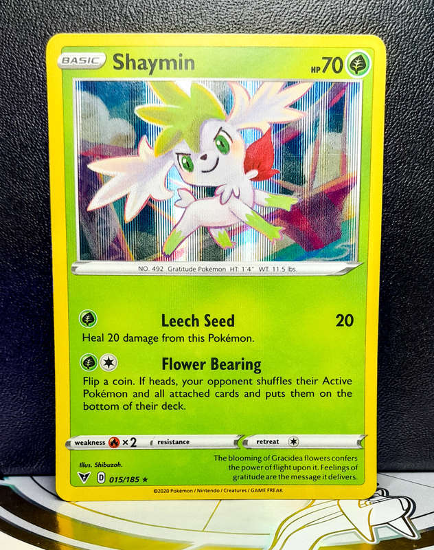 Pokemon Card - Shaymin 015/185 - Holo Rare