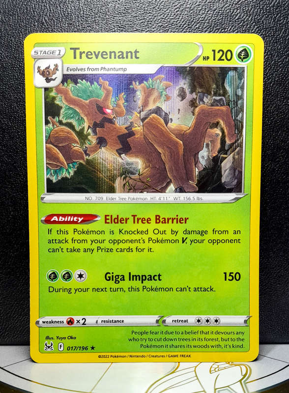 Pokemon Card - Trevenant 017/196 - Holo Rare