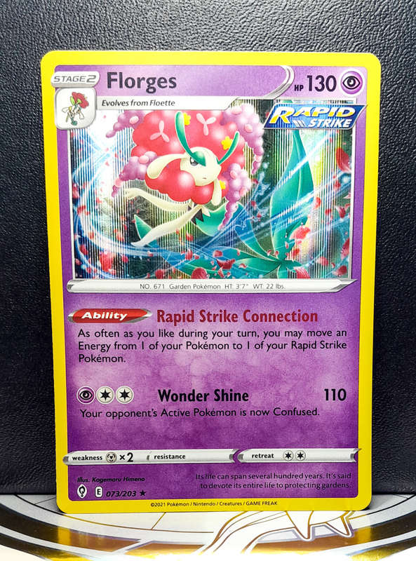Pokemon Card - Florges 073/203 - Holo Rare