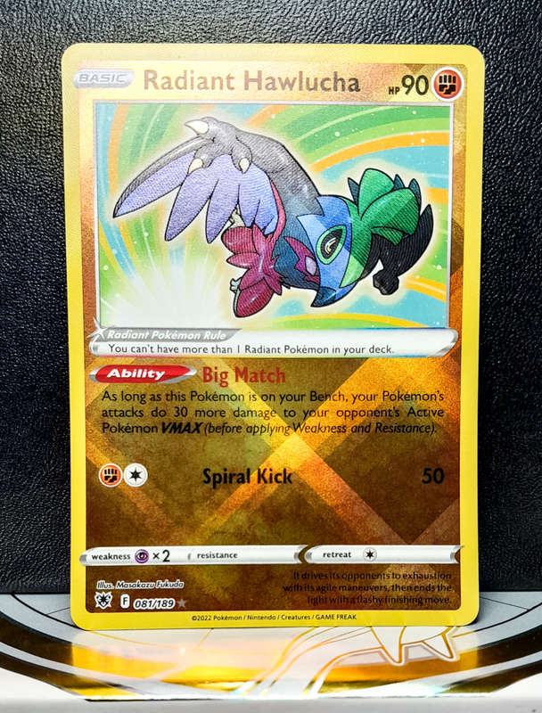 Pokemon Card - Radiant Hawlucha 081/189