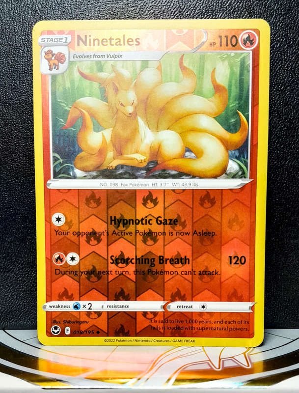 Pokemon Card - Ninetales 018/195 Reverse Holo