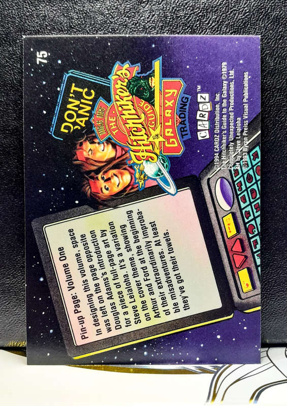 Hitchhikers Guide to the Galaxy - Trading Card - Pin-up page: Volume One