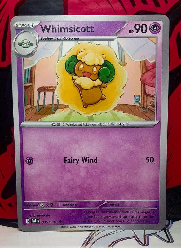 Pokemon Card - Whimsicott 035/091 - Paldean Fates