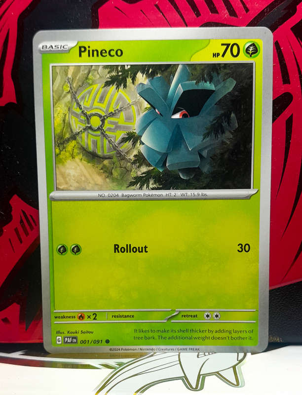 Pokemon Card - Pineco 001/091 - Paldean Fates