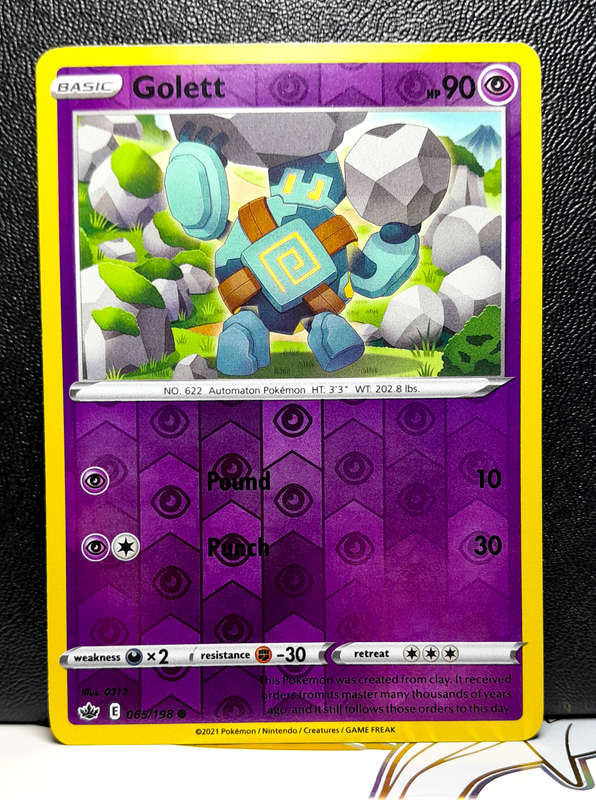 Pokemon Card - Golett 065/198 - Reverse Holo