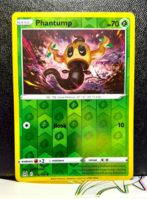 Pokemon Card - Phantump 016/196 - Reverse Holo