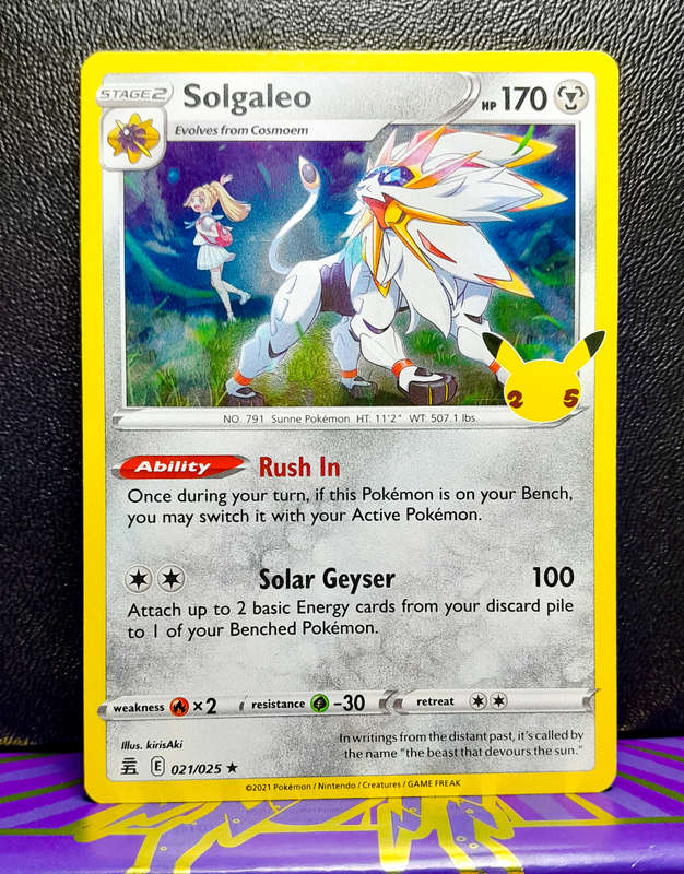 Solgaleo 021/025 - Holo Rare - Celebrations 25th Anniversary