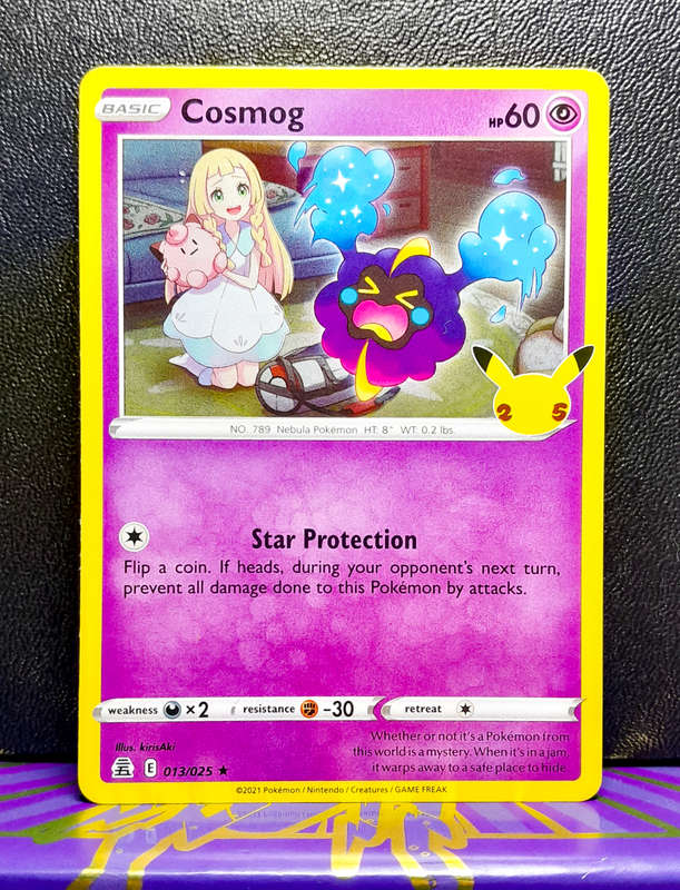 Pokemon Card - Cosmog 013/025 - Holo Rare - Celebrations 25th Anniversary