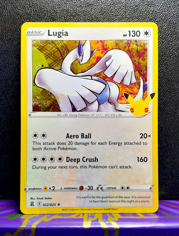 Pokemon Card - Lugia 022/025 - Holo Rare - Celebrations 25th Anniversary
