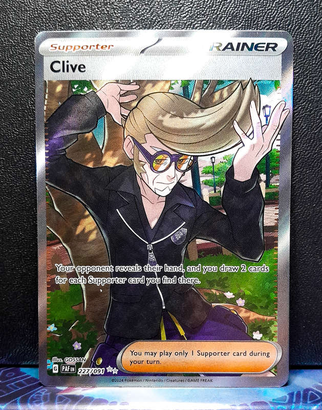Pokemon Card - Clive 227/091 - Full Art Trainer