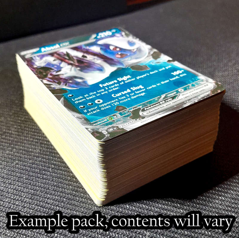 100+ random Pokemon Trading Cards (Includes Shiny Cards)