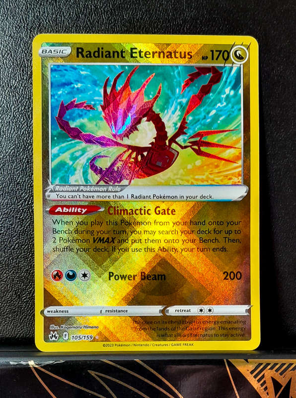 Pokemon Card - Radiant Eternatus 105/159 - Textured Holo