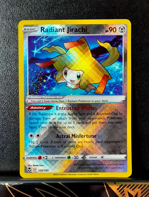 Pokemon Card - Radiant Jirachi 120/195 - Textured Holofoil