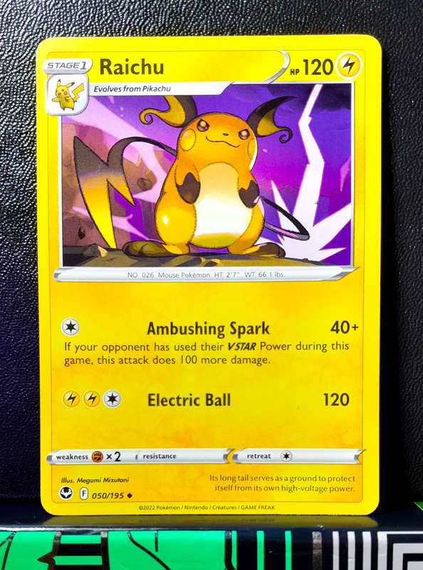 Pokemon Cards - Raichu 050/195 - Silver Tempest